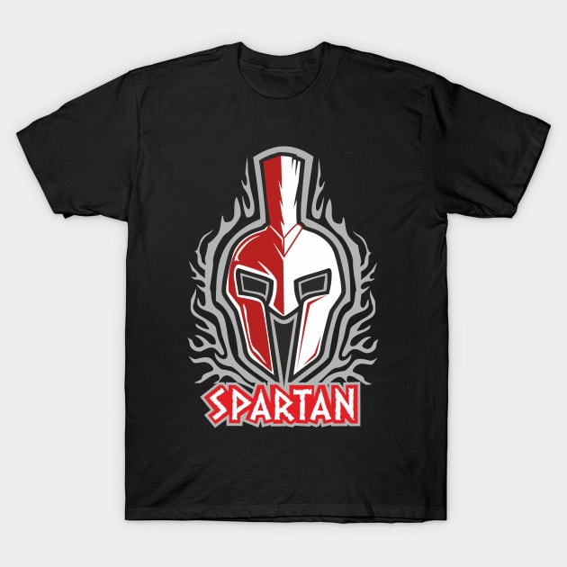 spartan helmet T-Shirt by thaadox